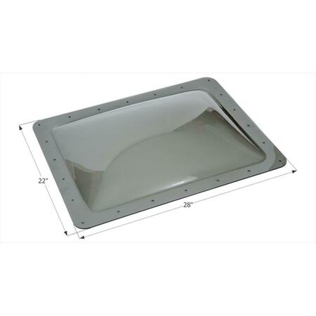 BRI-RUS SPEC 18 x 24 In. Skylight- Smoke B1G-SL1824S